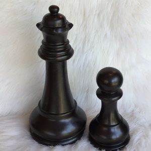 Decorative Oversized Chess Decor with Cute Patents